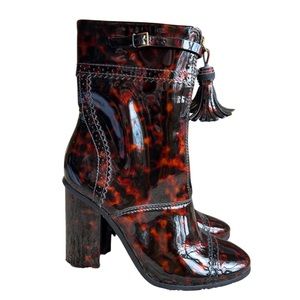 Tory Burch Huxley Boot in Tortoise Size 9- As seen in Goop